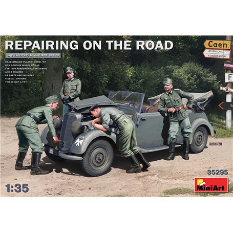 Mini Art 35295 Repairing on the road ( Type 170V Cab)