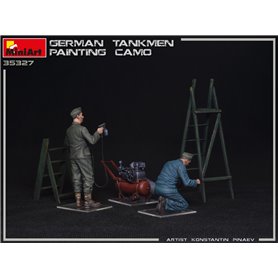 Mini Art 35327 German Tankmen Painting Camo