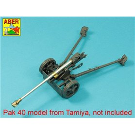 ABER 1:35 Metalowa lufa 75mm do PaK.40 - LATE MODEL