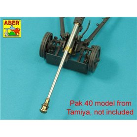 ABER 1:35 Metalowa lufa 75mm do PaK.40 - LATE MODEL