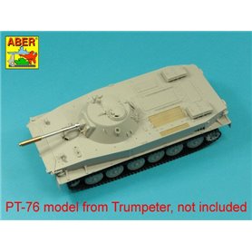 Aber 35 L-309 Lufa 76,2mm D-56T do rosyjskiego czolgu PT-76 mod.1951