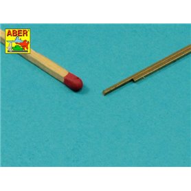 Aber KR 10 Kwadratowe pręty mosiężne 1,0mm dł.245mmx2