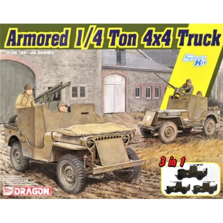 Dragon 6727 Armored 1/4-ton Truck w/50MG 1/35