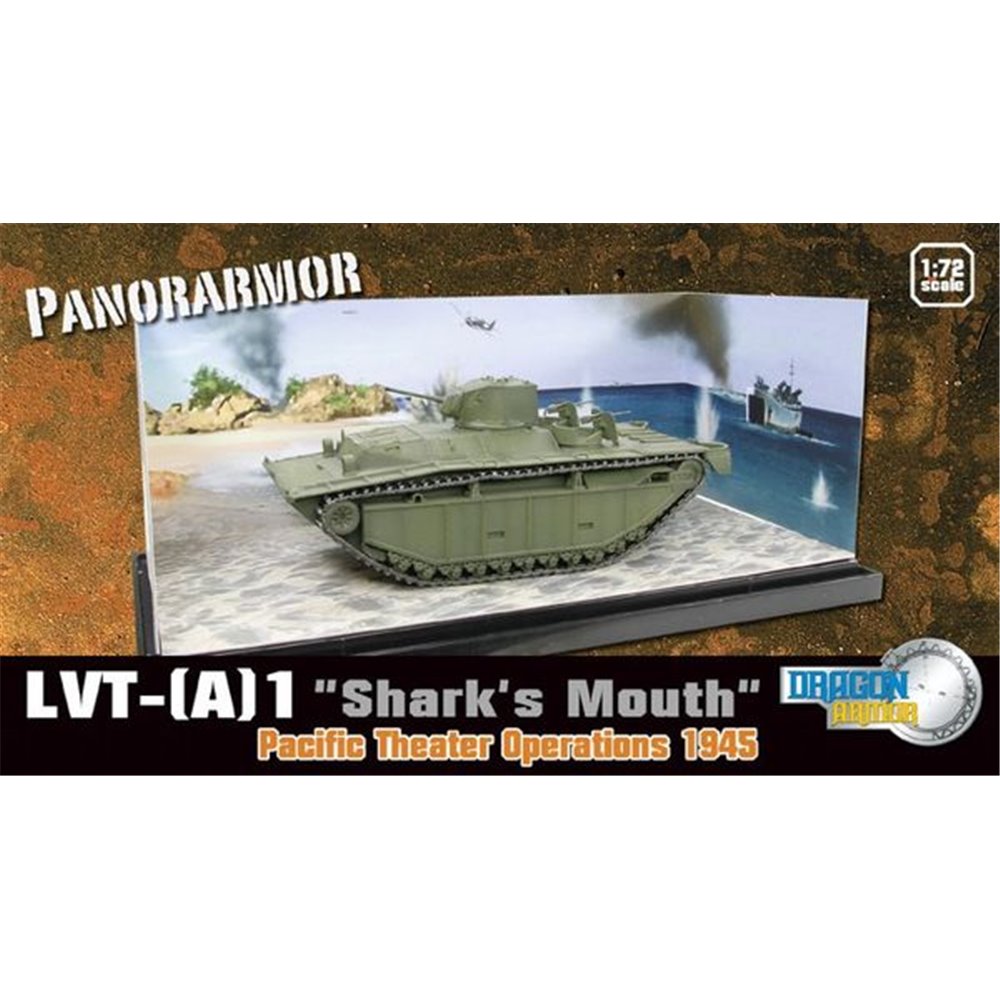 Dragon Armor 1/72 Scale PanorArmor LVT Pacific Theater 1945 Shark Mouth 60675 