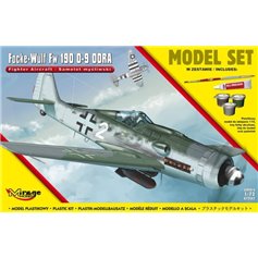 Mirage 1:72 Focke Wulf Fw-190 D-9 Dora - MODEL SET - z farbami