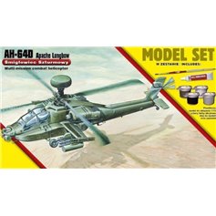 Mirage 1:72 AH-64/A Apache Longbow - ASSAULT HELICOPTER - MODEL SET - w/paints 