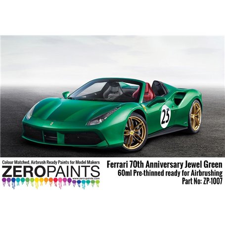 Zero Paints 1007-J Jewel Green Ferrari 70th 60ml