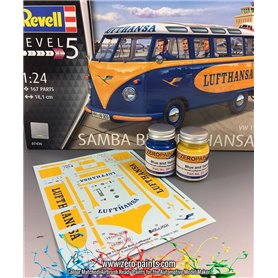 Zero Paints 1387 Lufthasa Samba Bus Blue and Yello