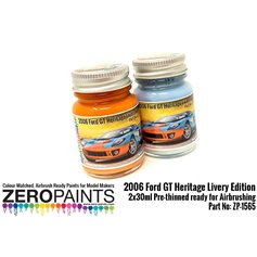 Zero Paints 1565 2006 FORD GT HERITAGE LIVERY EDITION - 2x30ml
