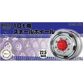 Fujimi 193489 1/24 Steel Wheel for 10t 22.5inch