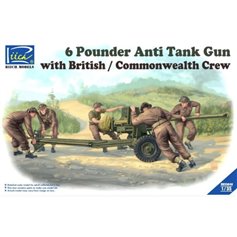 Riich Models 1:35 6 POUNDER ANTI TANK GUN - WITH BRITISH / COMMONWEALTH 