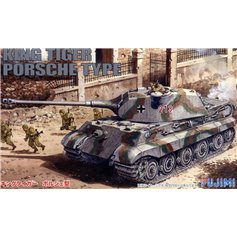 Fujimi 1:76 Pz.Kpfw.VI King Tiger - PORSCHE TURRET - GERMAN HEAVY TANK 