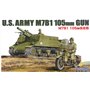 Fujimi 762180 1/76 US M7B1 105mm AELF PropeLED Gun