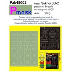 Pmask 1:48 Maski do Sukhoi Su-2 dla Zvezda