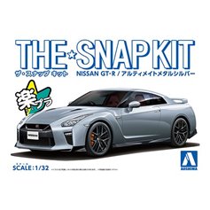 Aoshima 1:32 Nissan GTR 0 SILVER - THE SNAPKIT 