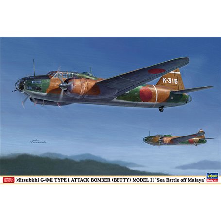 Hasegawa 02326 Mitsubishi G4M1 Type 1 Attack Bomber Model 11 `Sea Battle off Malaya`