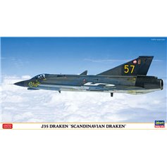 Hasegawa 1:72 J35 Draken - SCANDINAVIAN DRAKEN - LIMITED EDITION