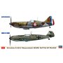 Hasegawa 02332 Dewoitine D.520 & Messerschmitt Bf109E Battle of France