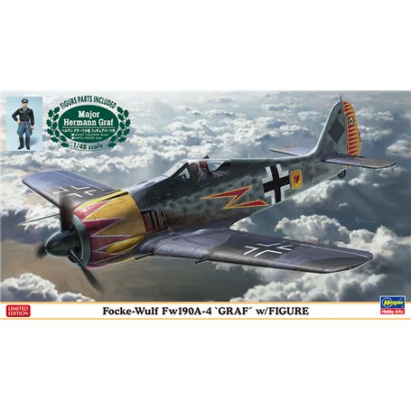 Hasegawa 07492 Focke-Wulf Fw190A-4 Graf w/Figure