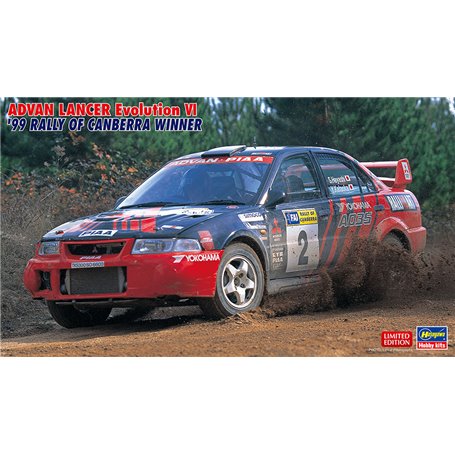 Hasegawa 20443 ADVAN Lancer Evolution VI '99 Rally of Canberra Winner