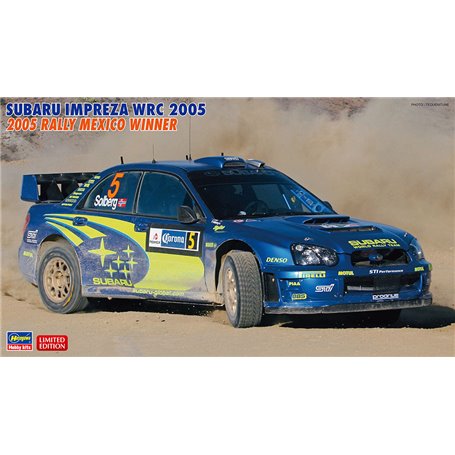 Hasegawa 20454 Subaru Impreza WRC 2005 2005 Rally Mexico Winner