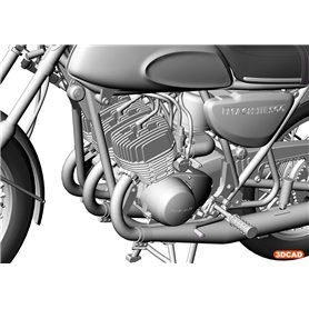 Hasegawa 21510 BK10-21510 Kawasaki 500-SS/MACH III ( H1 )