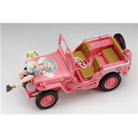 Hasegawa SP-356-52156 Wild Egg Girls No.01 1/4 ton 4x4 Utility Truck Amy McDonnell w/Figure