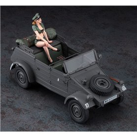 Hasegawa SP-453-52253 Pkw.K1 Kübelwagen Type 82 w/Blond Girl's Figure
