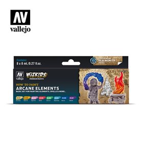 Vallejo Wizkids Zestaw Premium 8 farb - Arcane Elements