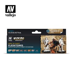 Vallejo Wizkids Zestaw Premium 8 farb - Fleshtones