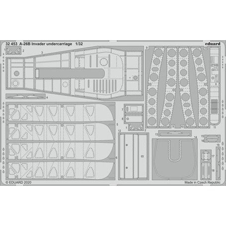 Eduard 1:32 A-26B Invader undercarriage 