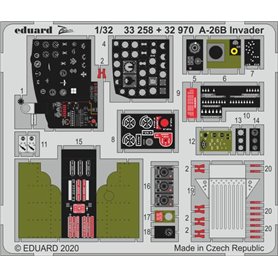 Eduard 1:32 Cockpit elements for Douglas A-26B Invader - Hobby Boss 