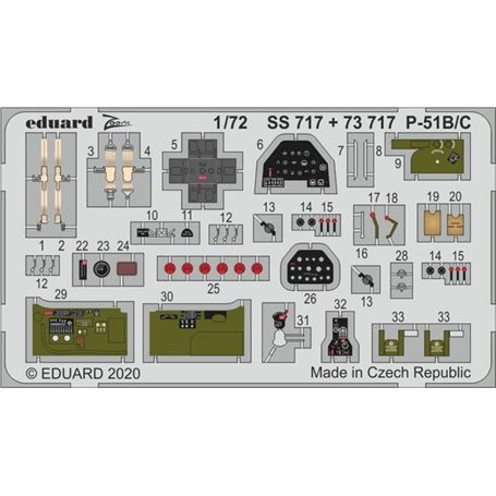 Eduard 1:72 P-51B/C 