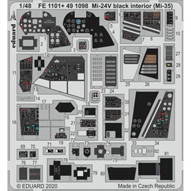 Eduard 1:48 Mi-24 black interior (Mi-35) dla ZVEZDA