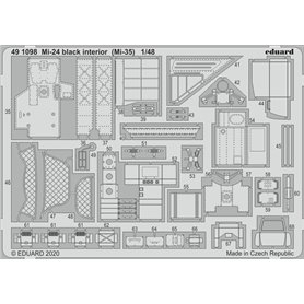 Eduard 1:48 Mi-24 black interior (Mi-35) dla ZVEZDA