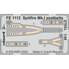 Eduard STEEL 1:48 Pasy bezpieczeństwa do Supermarine Spitfire Mk.I dla Eduard