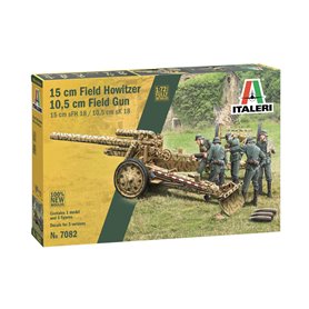 Italeri 7082 1:72 15 cm Field Howitzer / 10,5 cm Field Gu