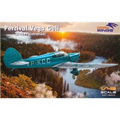 Dora Wings 1:48 Percival Vega Gull - CIVIL REGISTRATION 