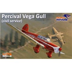 Dora Wings 1:72 Percival Vega Gull - CIVIL SERVICE 