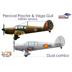 Dora Wings 1:72 Percival Proctor + Percival Vega Gull - MILITARY SERVICE - 2IN1 