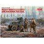 ICM 35670 Model T RNAS Armoured Car with WWI British Tank crew