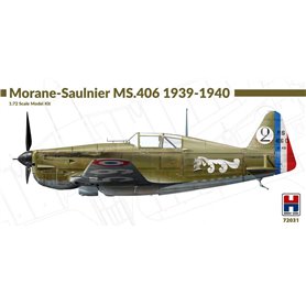 Hobby 2000 72031 Morane-Saulnier MS.406 1939-40 - Hasegawa+Cartoraf+Mask - EAN 5903002057315                       