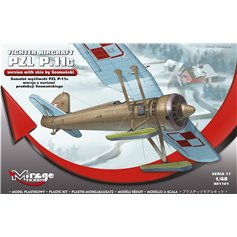 Mirage 1:48 PZL P.11C - wersja z nartami produkcji Szomańskiego