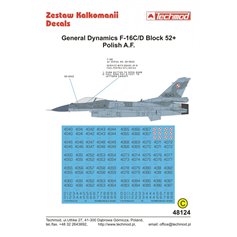 Techmod 1:48 Numer taktyczne do F-16C/D Block 52+ - POLISH AF