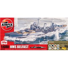 Airfix 1:600 HMS Belfast - GIFT SET - w/paints 