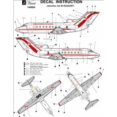 Big Model Vinci 1:144 Kalkomanie do Yakovlev Yak-40 RZĄDOWY