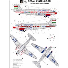 Big Model Vinci 1:144 Kalkomanie do Lisunov Li-2 SUNFLOWER