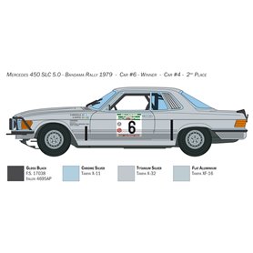 Italeri 3632 1/24 Mercedes 450SLC Rally Bandama