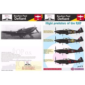 ROP o.s. MNFDL48028 1:48 Boulton Paul Defiant - Night predators of the RAF