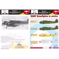 Ropos 1:48 Kalkomanie do Bristol Beaufighter Mk.21 - RAAF BEAUFIGHTER IN SERVICE